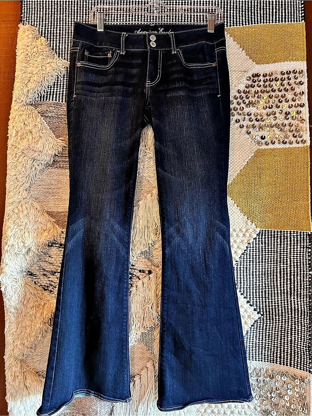 American Eagle Super Stretch Flare Jeans Blue Size 8